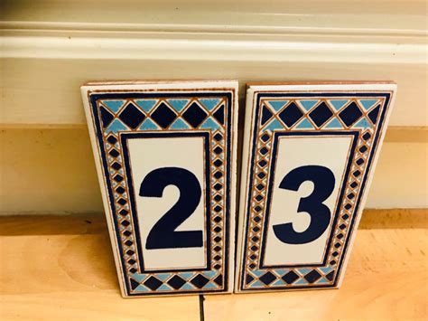 holder for ceramic house numbers